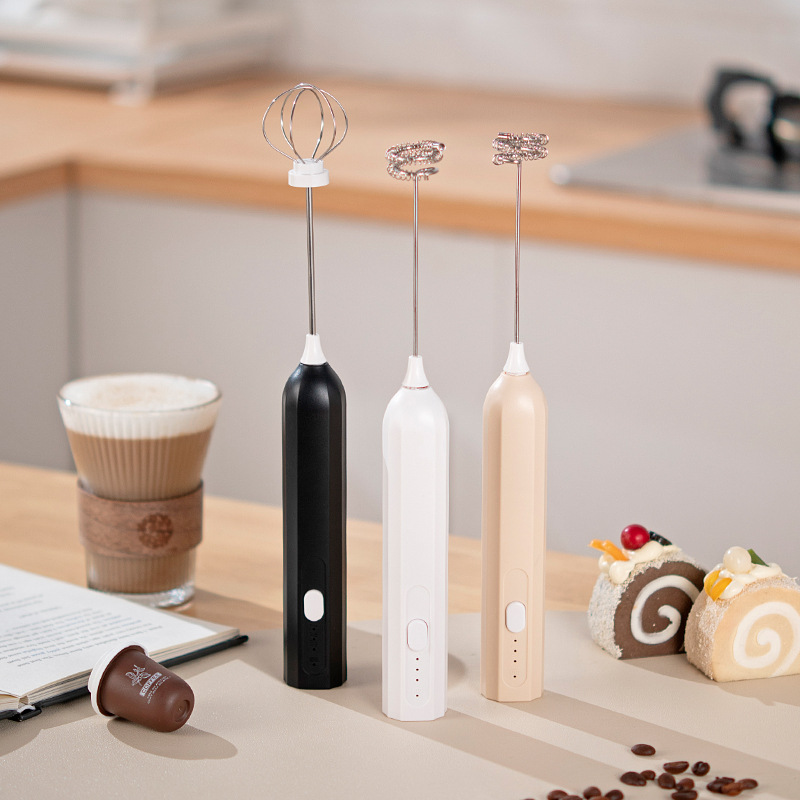Donut Maker Mini - Electric Foam Maker Wireless 3-Speed Coffee