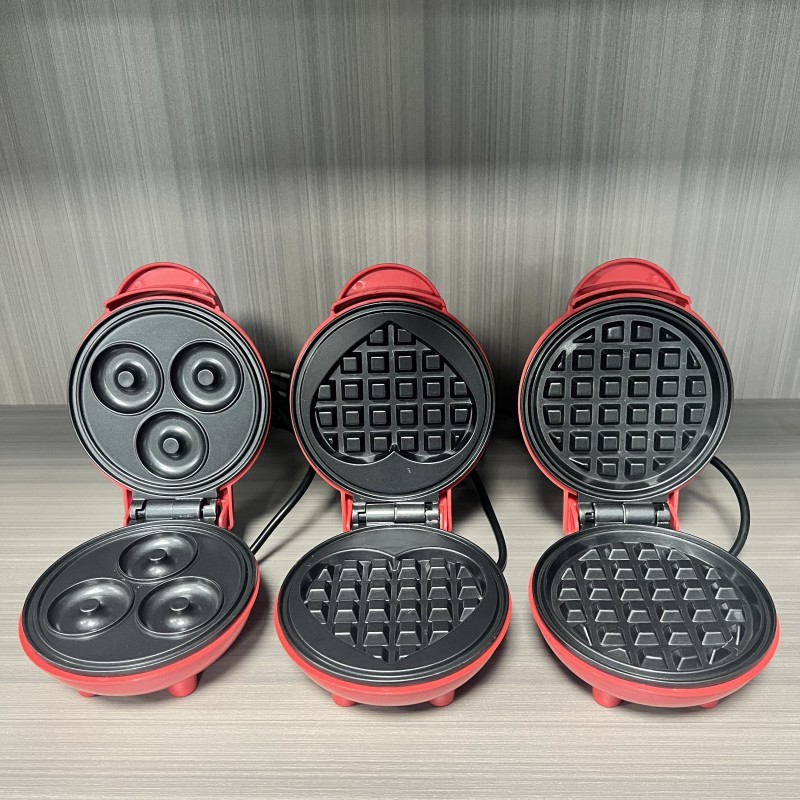 Donut Maker Mini - Multi Functional Mini Heart-shaped Waffle Maker