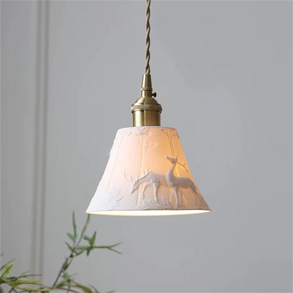 Kitchen Appliances In White - Modern Ceiling Pendant Light Rustic Ceramic