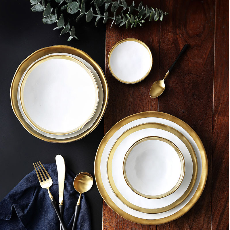 Kitchen Appliances In White - Ceramic Black and White Tableware, Ceramic