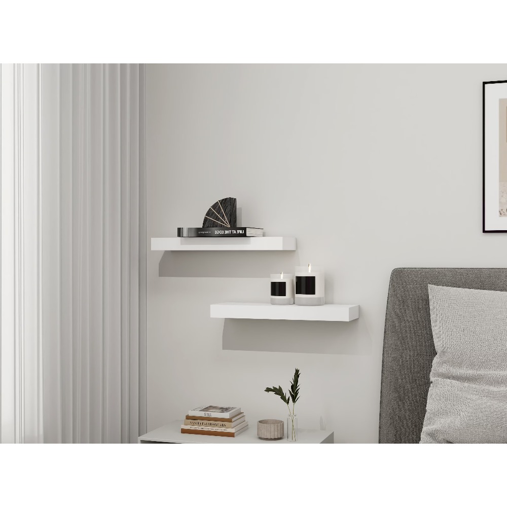 White Floating Shelves Set of  - Kitchen Appliances In White review and price