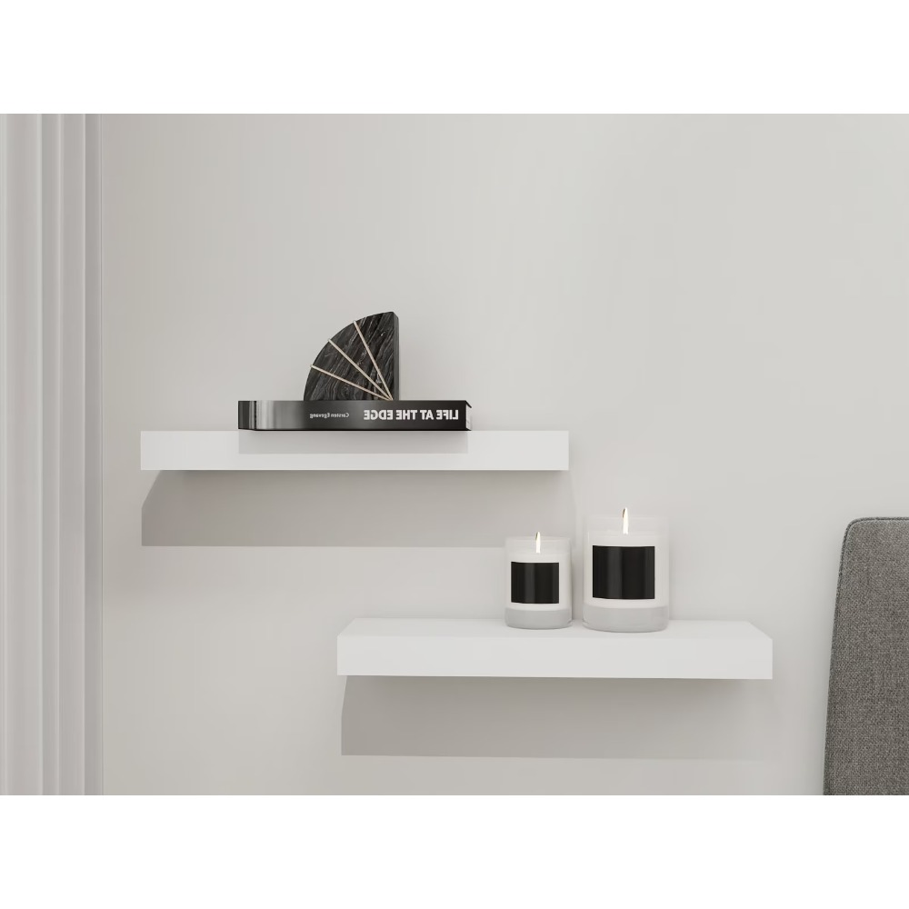 White Floating Shelves Set of  - Kitchen Appliances In White review and price