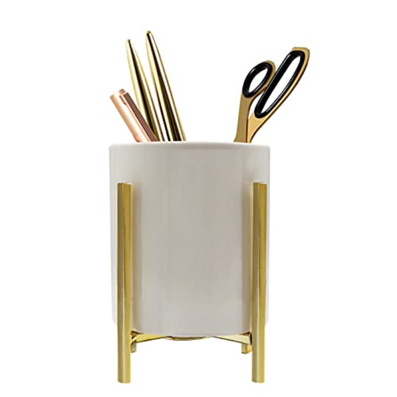 Gold Pencil Cup Sturdy Pencil  - Kitchen Appliances List review and price