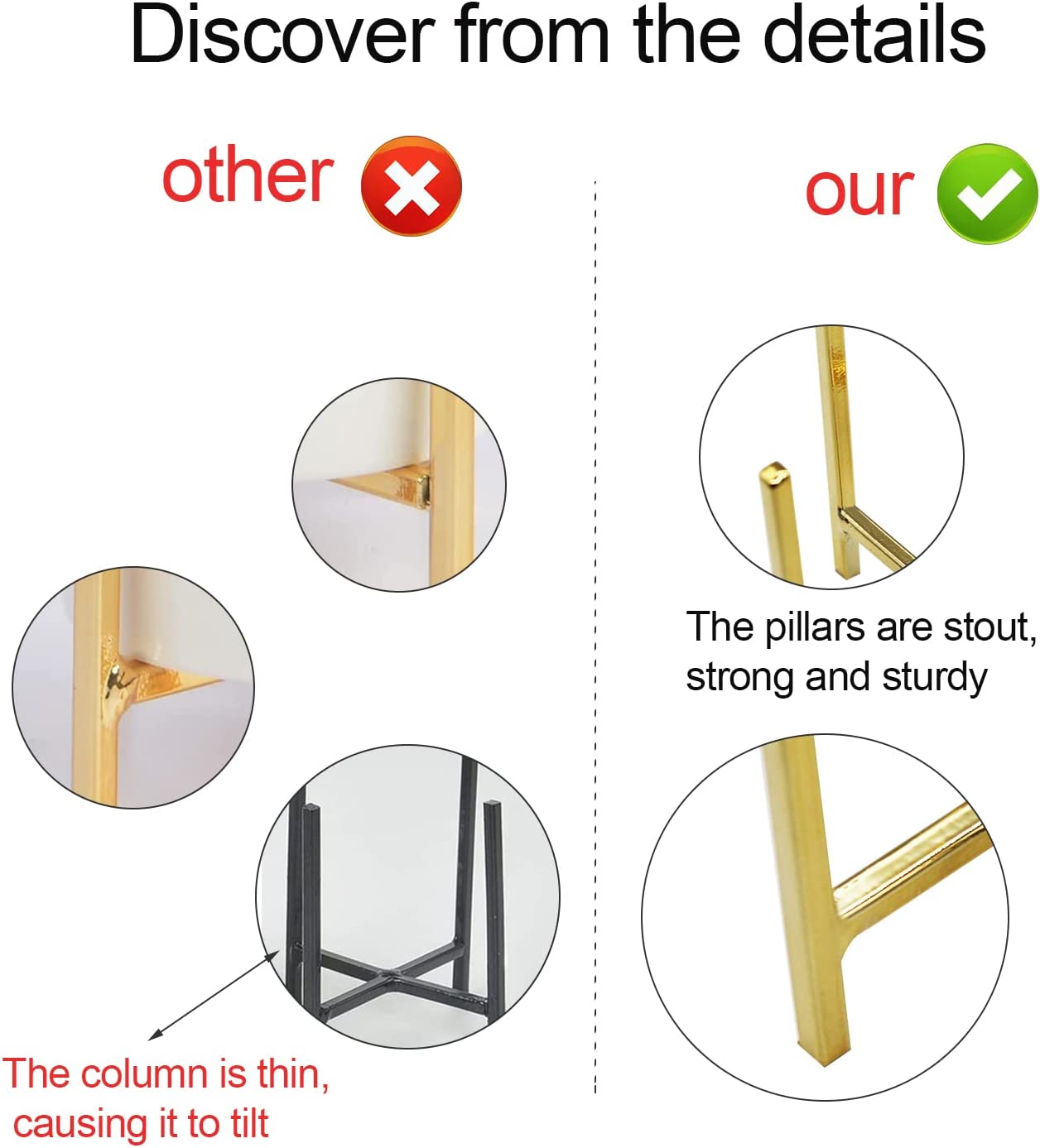 Gold Pencil Cup Sturdy Pencil  - Kitchen Appliances List review and price