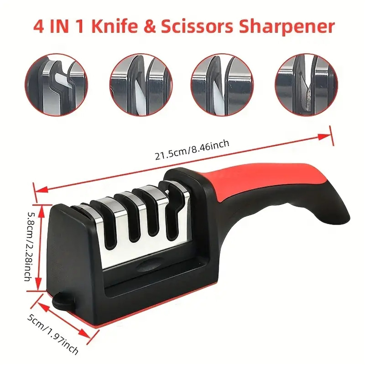 3/4 Segment Knife Sharpener Ki - Kitchen Appliances Best review and price
