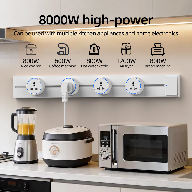 White Home Movable Power Track - Kitchen Appliances In White review and price