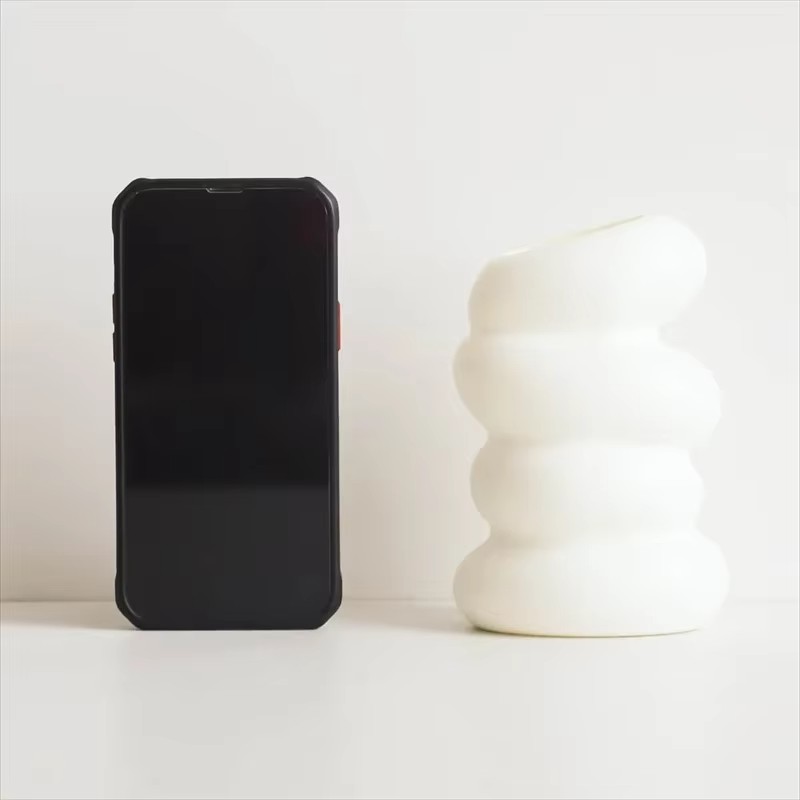 1PC Plastic Spiral White Vase  - Kitchen Appliances In White review and price